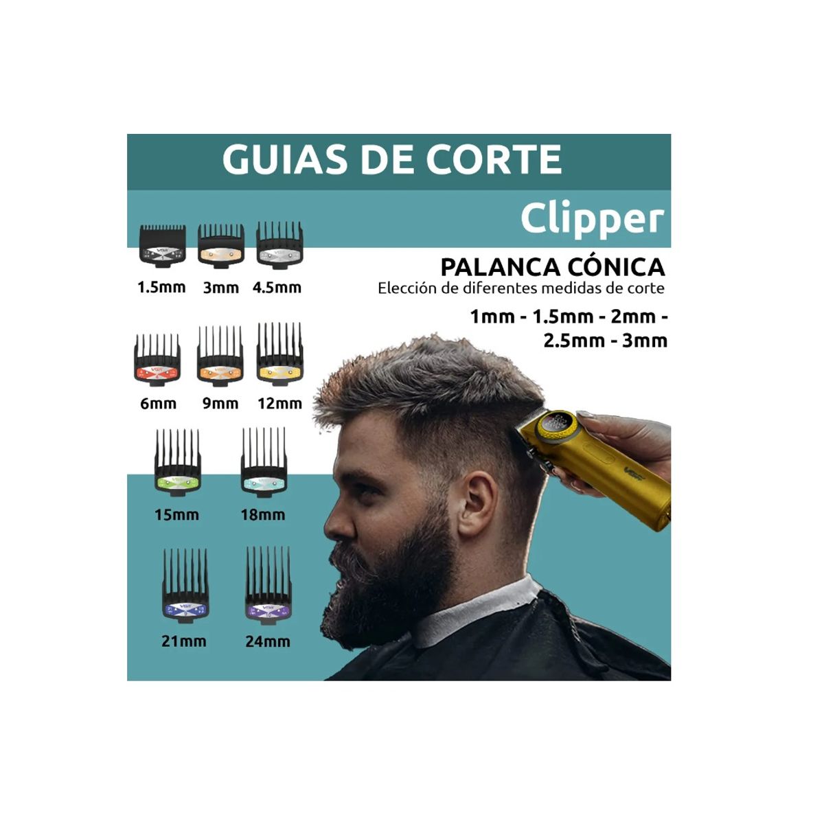PREMIUM - Maquina Corte Cabello Profesional VGR V001 9000 RPM Inalambrico