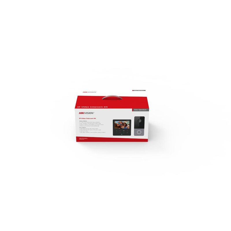 HIKVISION - Kit Video Portero IP con pantalla 4.3 pulg Hikvision DS-KIS606-P
