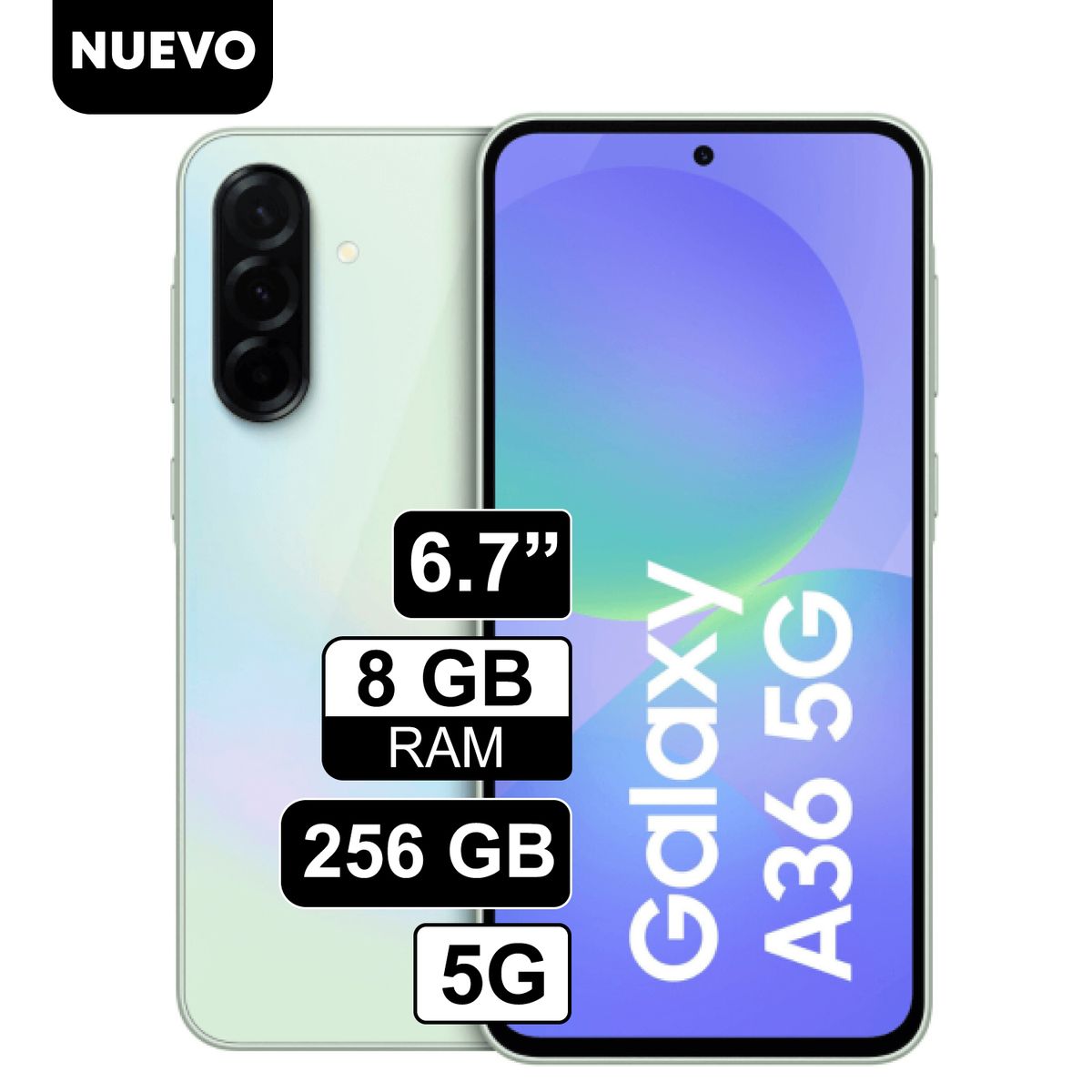 SAMSUNG - Celular Libre Samsung Galaxy A36 67 256GB 8GB RAM Verde