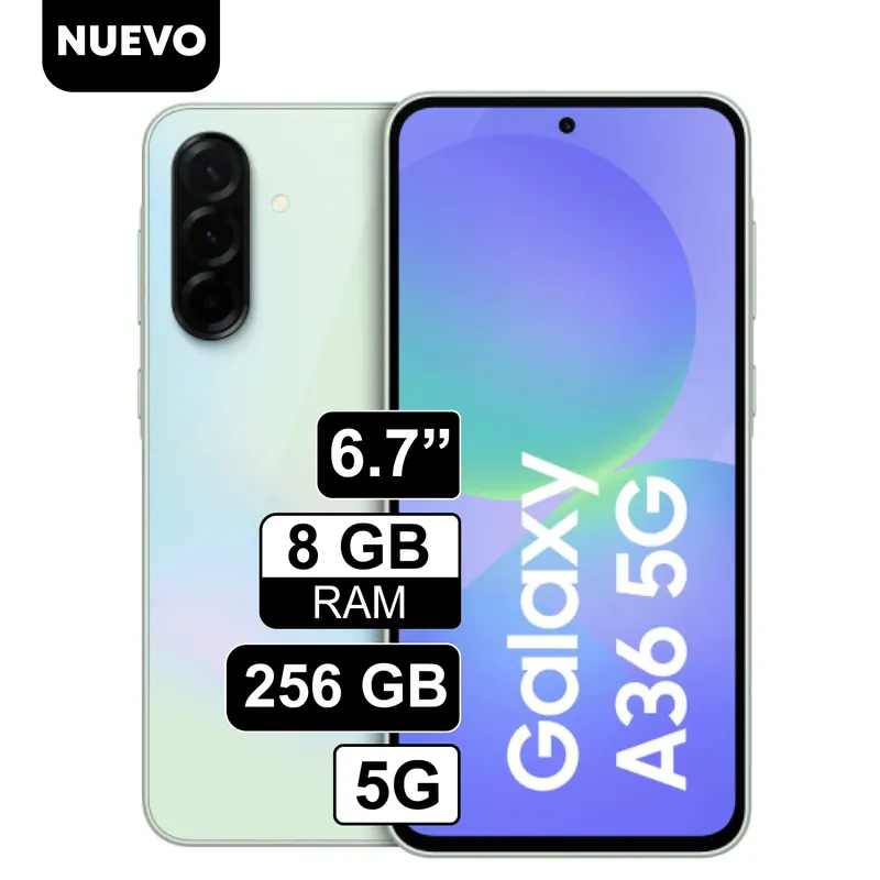 SAMSUNG - Celular Libre Samsung Galaxy A36 67 256GB 8GB RAM Verde