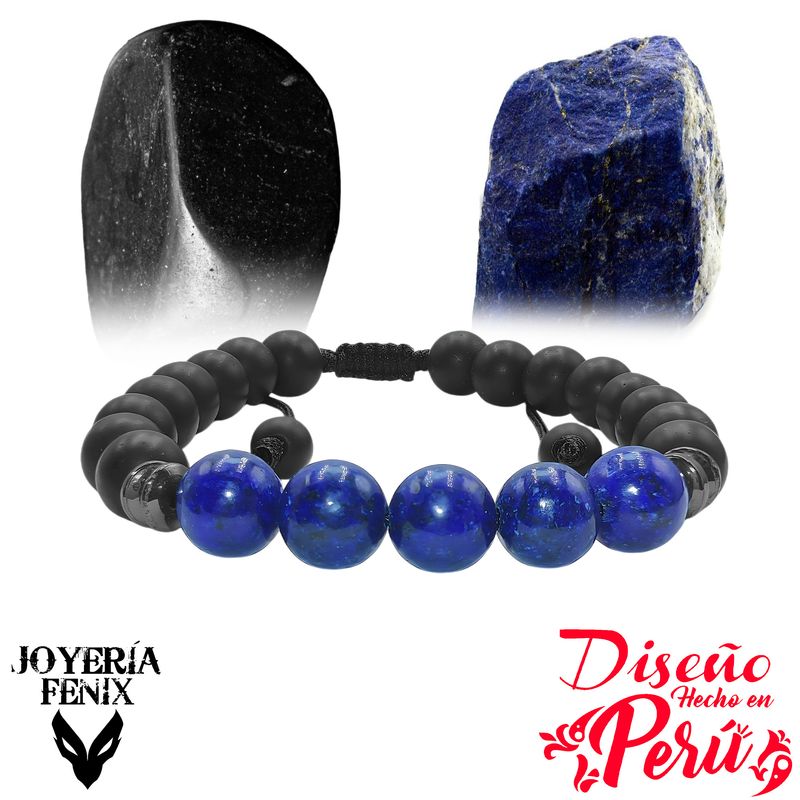 JOYERIA FENIX - Pulsera Doble Protección Ónix- Joyería Fenix