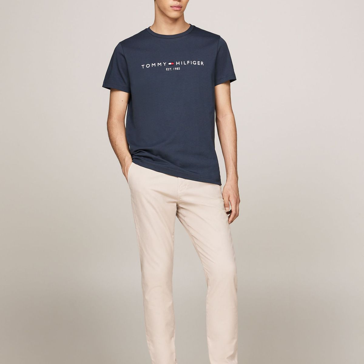 TOMMY HILFIGER - CAMISETA M/C TOMMY LOGO TEE