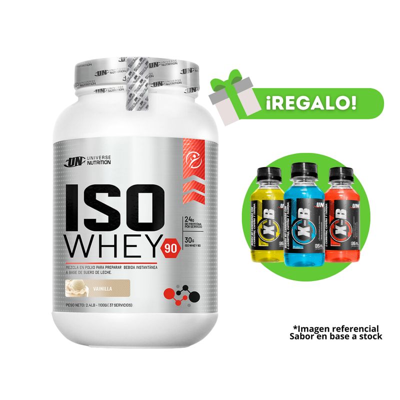 UNIVERSE NUTRITION - PROTEÍNA ISOWHEY 1K VAINILLA + 3 XB