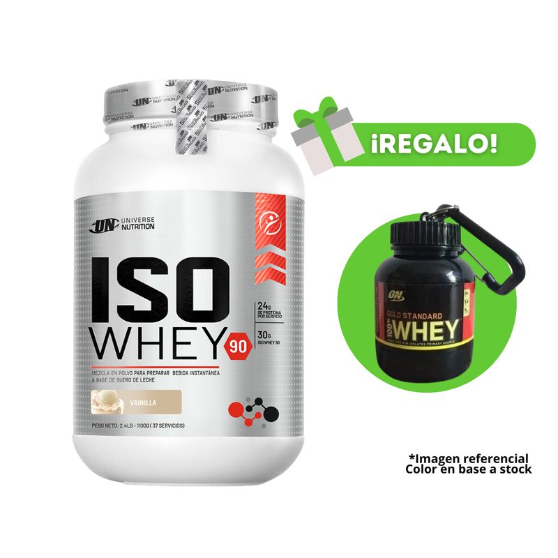 UNIVERSE NUTRITION - PROTEÍNA ISOWHEY 1KG VAINILLA + PORTAPROTEÍNA