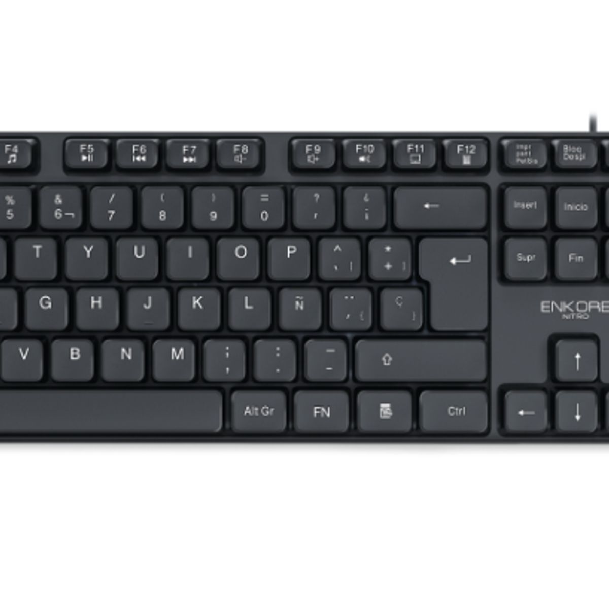 ENKORE - Teclado Multimedia NITRO ENK302 USB ENKORE