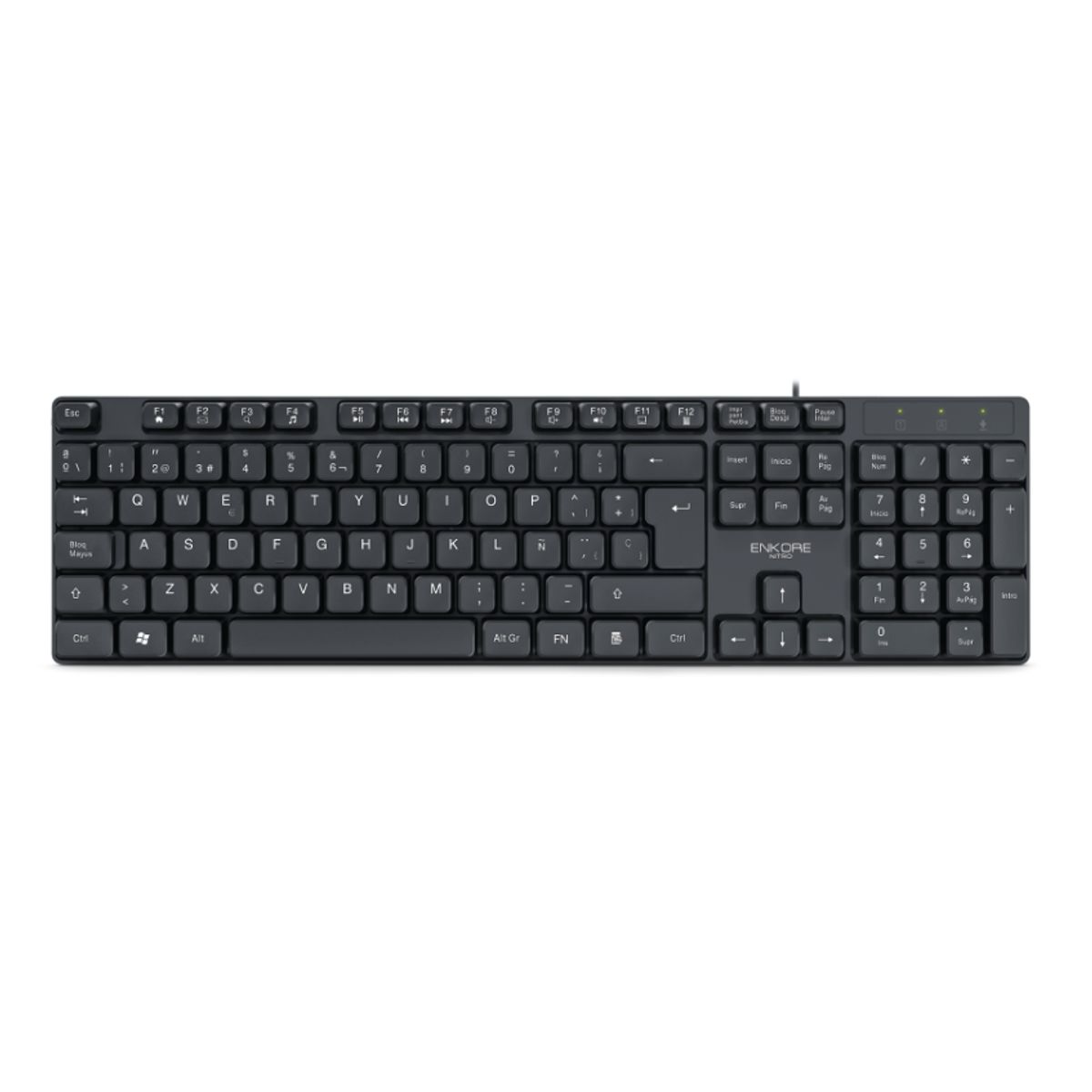 ENKORE - Teclado Multimedia NITRO ENK302 USB ENKORE