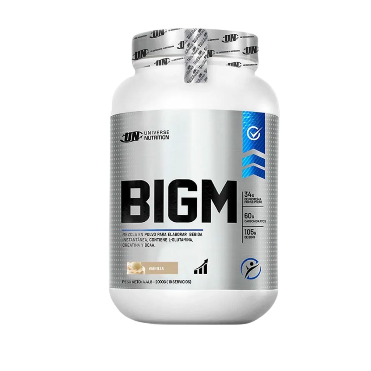 UNIVERSE NUTRITION - PROTEÍNA BIGM 2KG VAINILLA + STRAPS