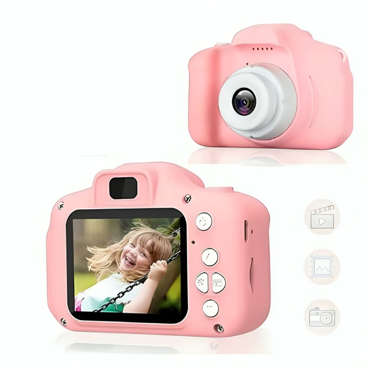 GENERICO - Mini Cámara Digital Para Niños Color Rosado