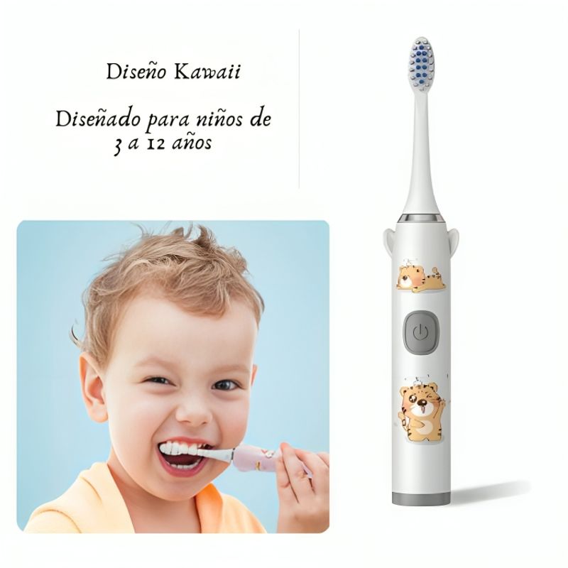 GENERICO - Cepillo de Dientes Kawaii Inteligente Ultrasónico para Niños