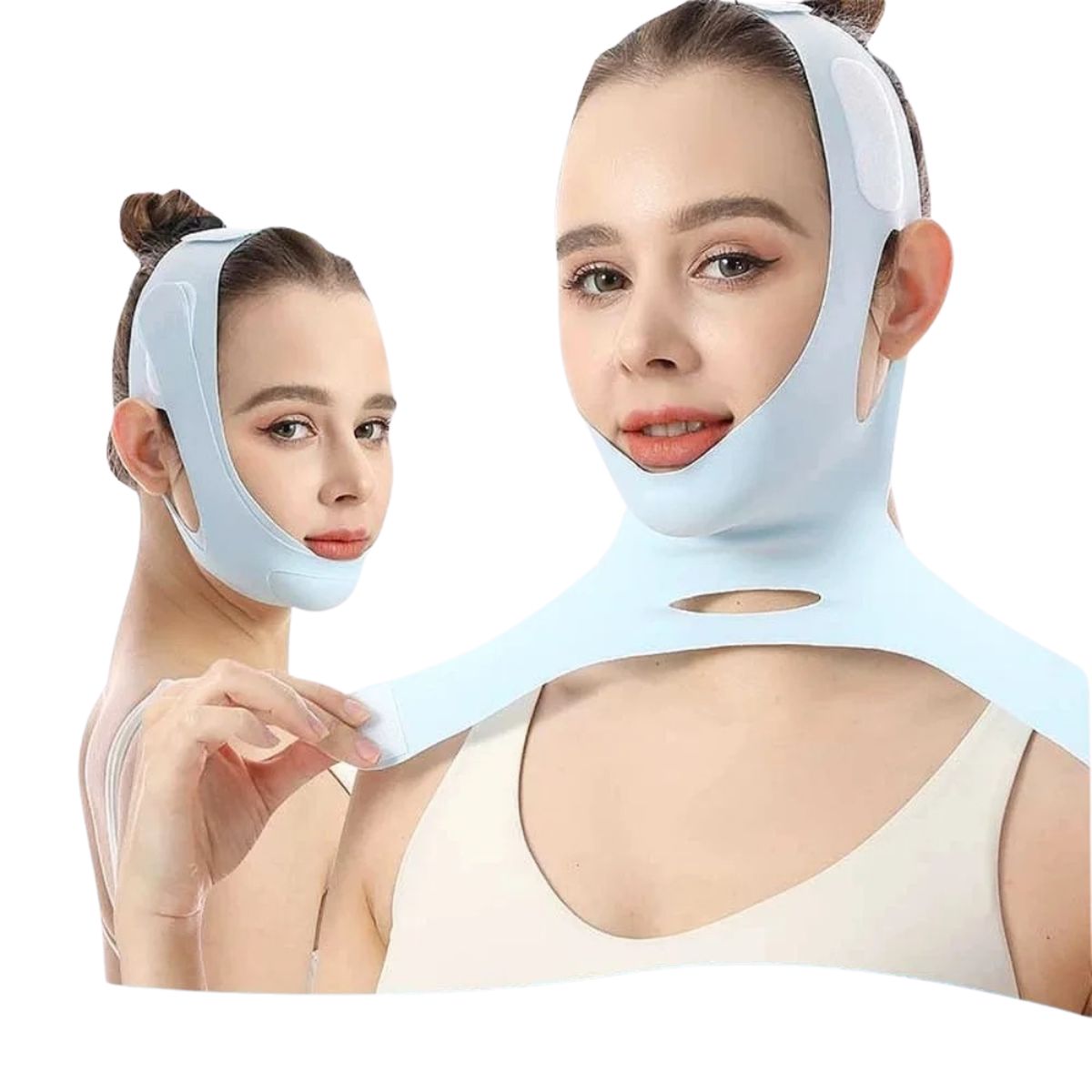 GENERICO - Faja Facial Mentonera Doble ajuste Control doble mentón papada