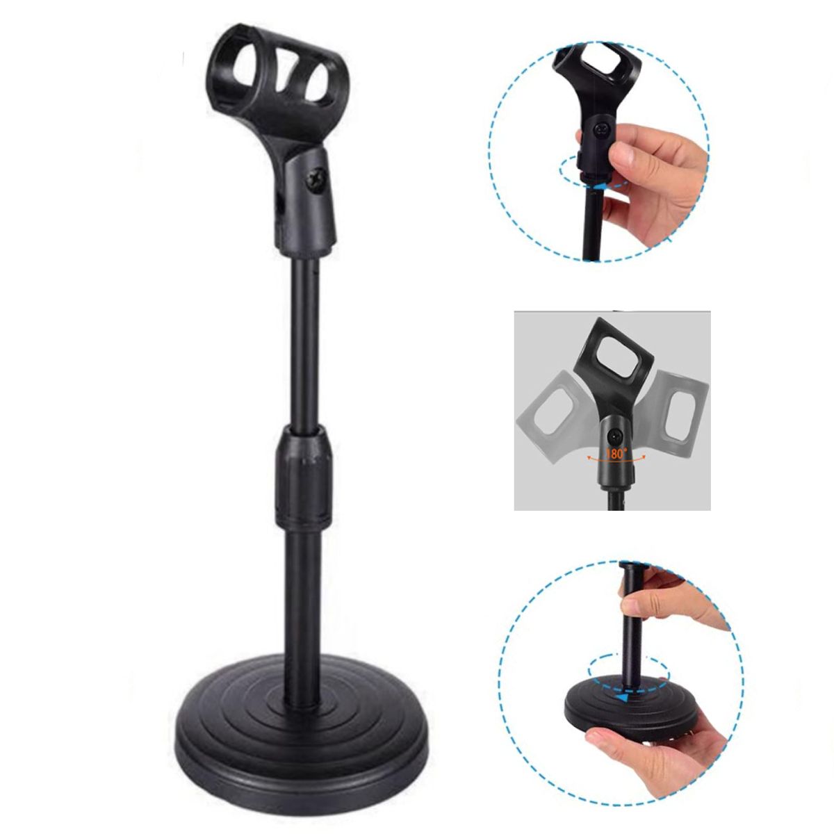 GENERICO - Soporte con Base de Mesa Escritorio para Microfono