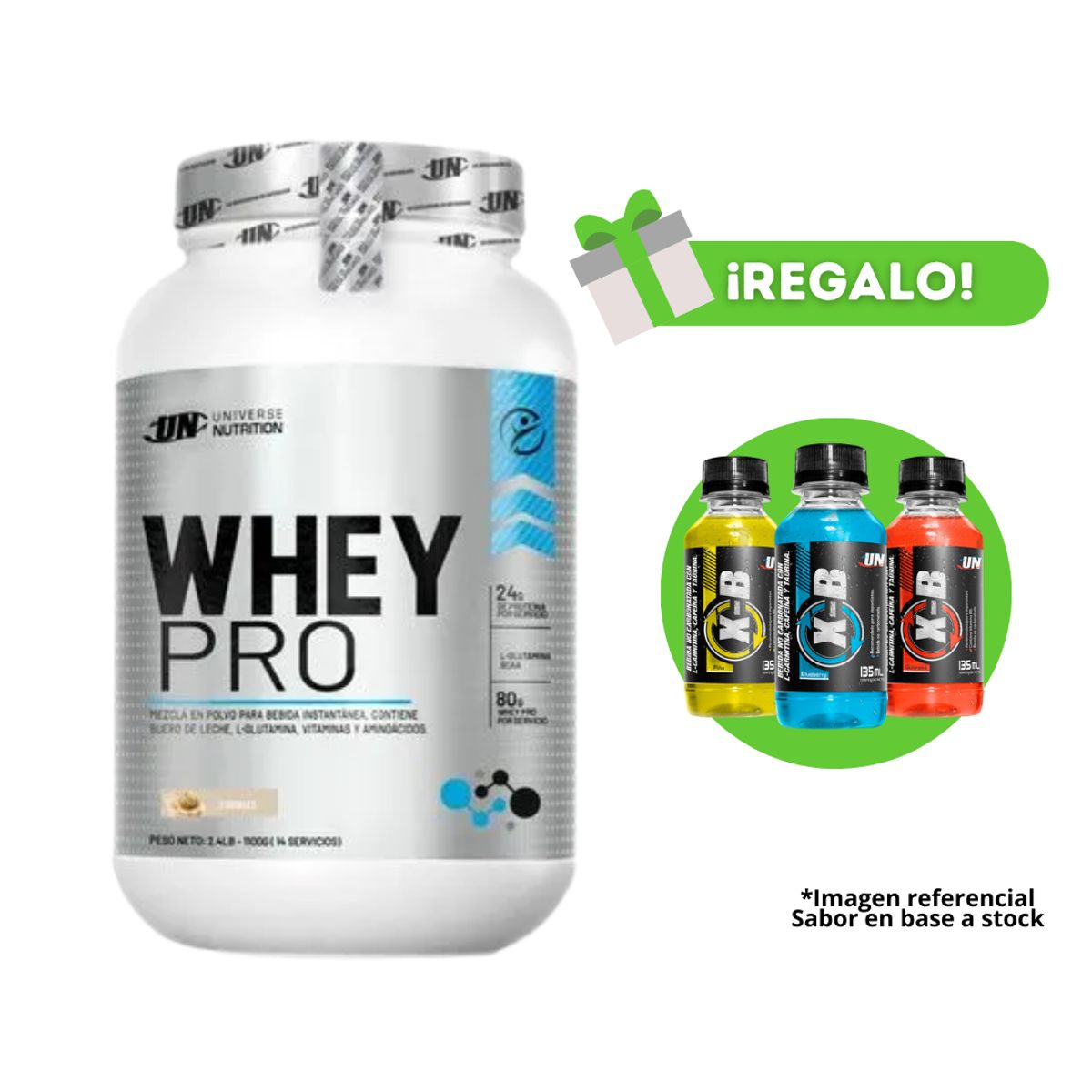 UNIVERSE NUTRITION - PROTEÍNA WHEYPRO 1KG COOKIES + 3XB