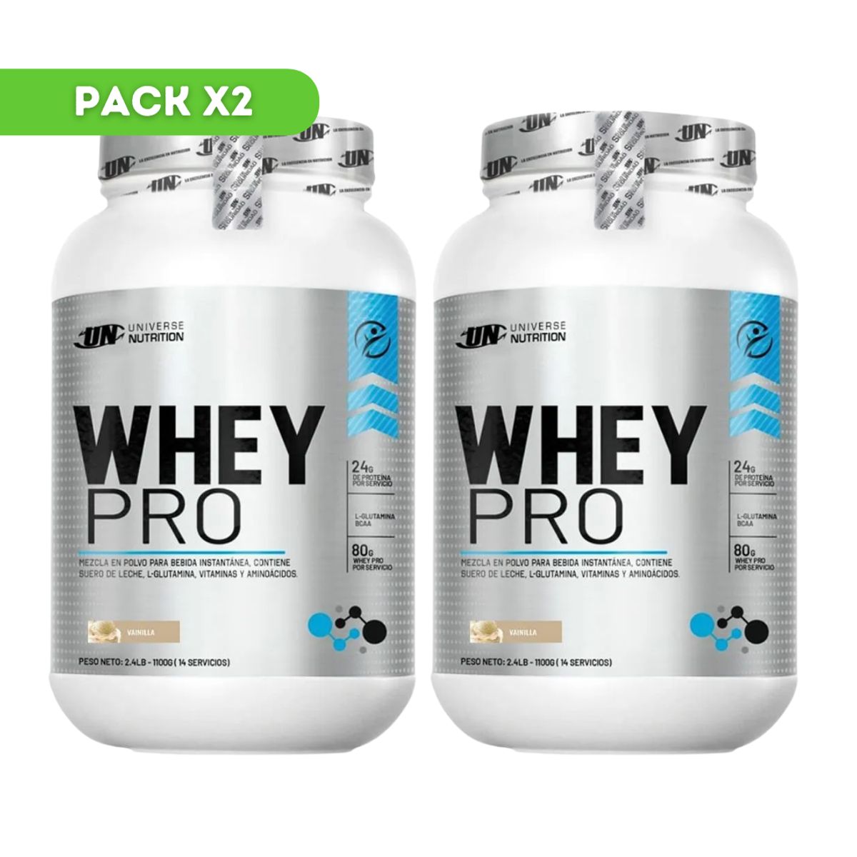 UNIVERSE NUTRITION - WHEYPRO 1KG VAINILLA PACK X2