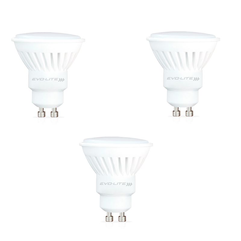 EVOLITE - PACK 3 Dicroicos led evolite 10w GU10 ceramico DIA