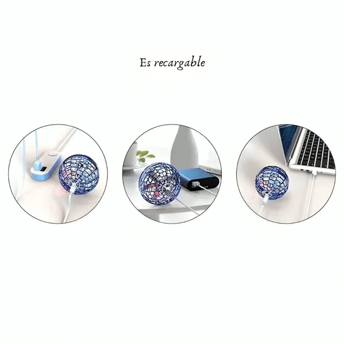 GENERICO - Flynova Pro Bola Voladora Fly Orb con Luces para Niños