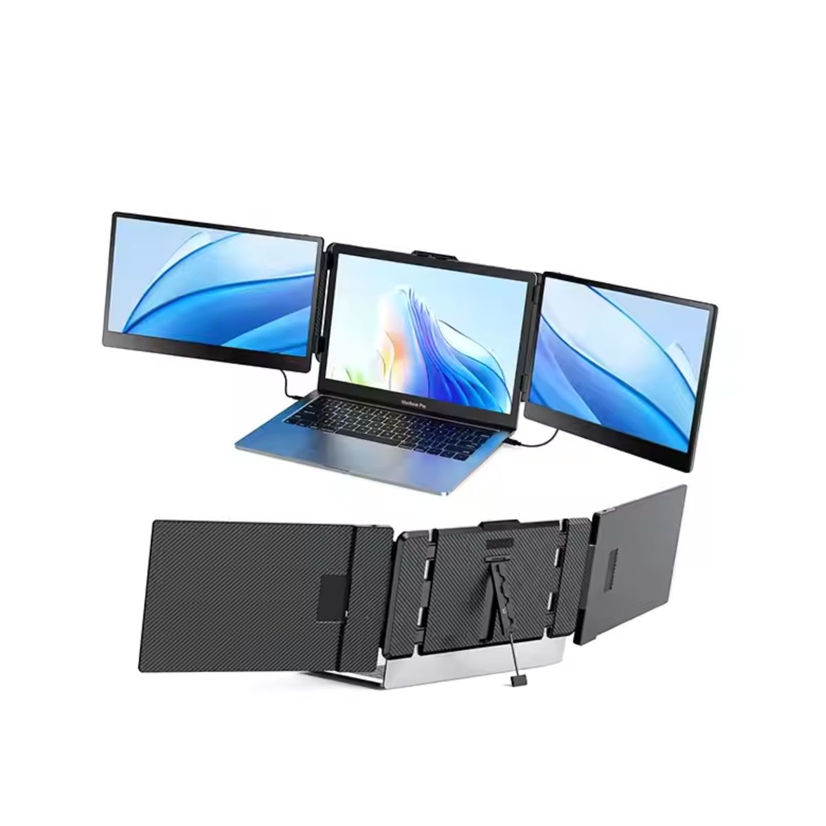 GENERICO - Extensor de Pantalla para Laptop de Triple Pantalla