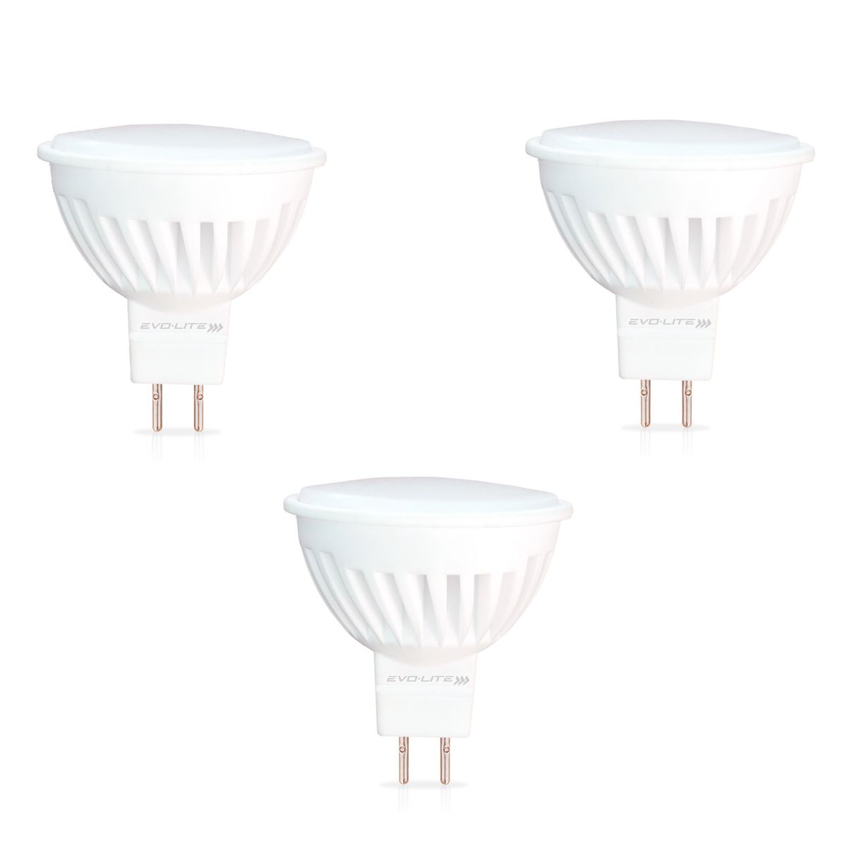 EVOLITE - PACK 3 Dicroicos led evolite 10w MR16 ceramico CALIDA