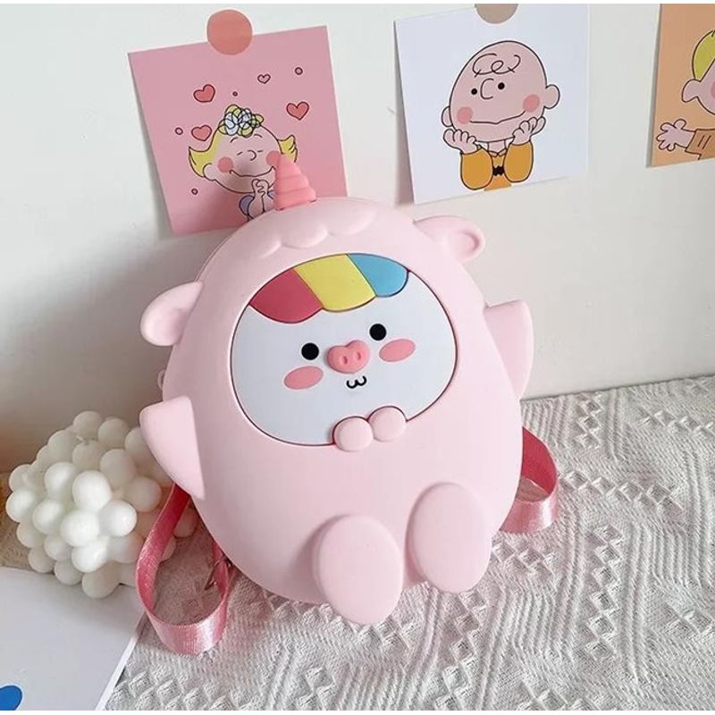 GENERICO - MOCHILA PARA NIÑOS 3D DE MATERIAL IMPERMEABLE DE SILICONA