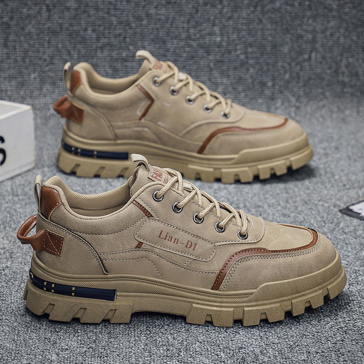 BLWOENS - Zapatos de portivas para hombres Zapatillas - Beige