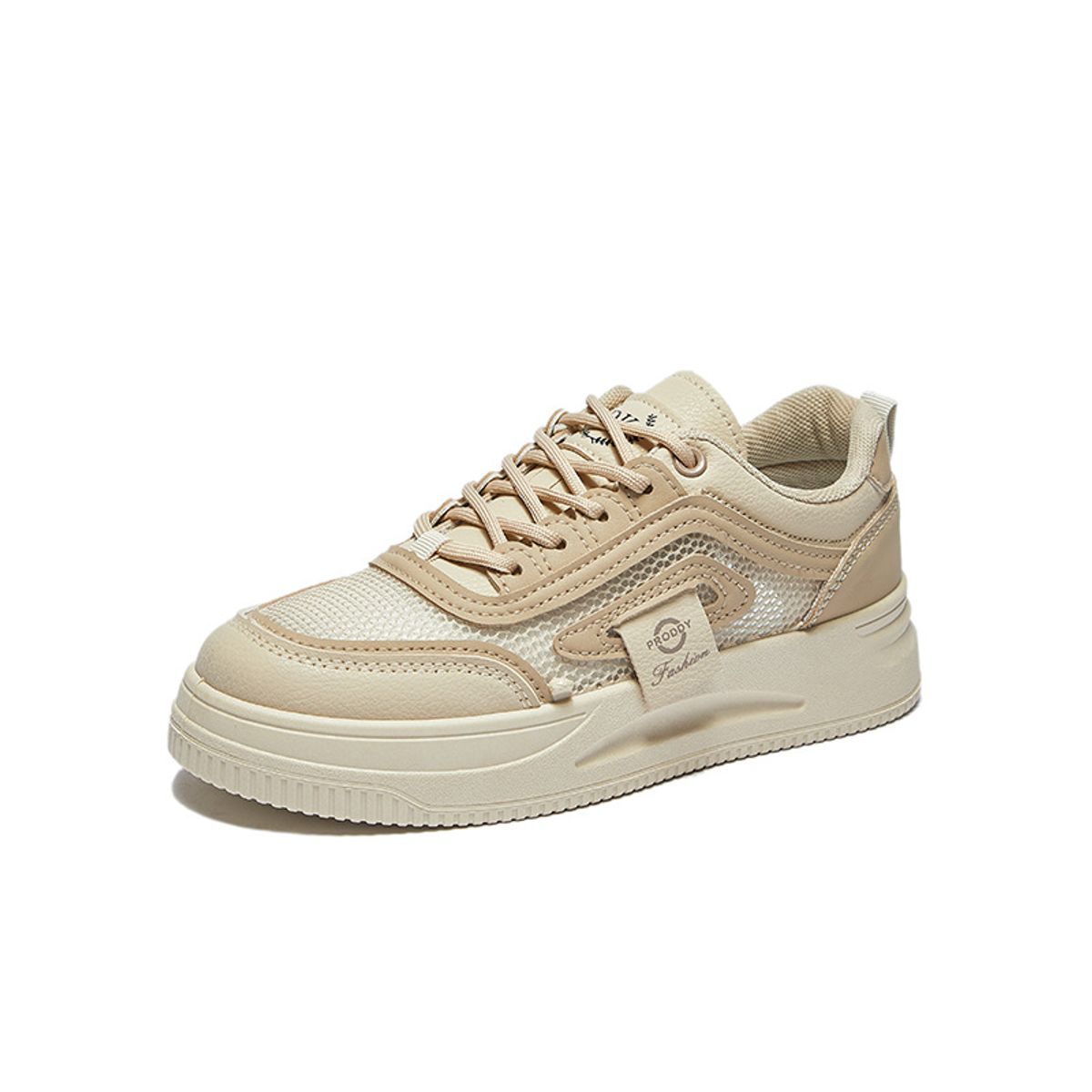 BLWOENS - Zapatos de portivas para mujeres Zapatillas - Beige