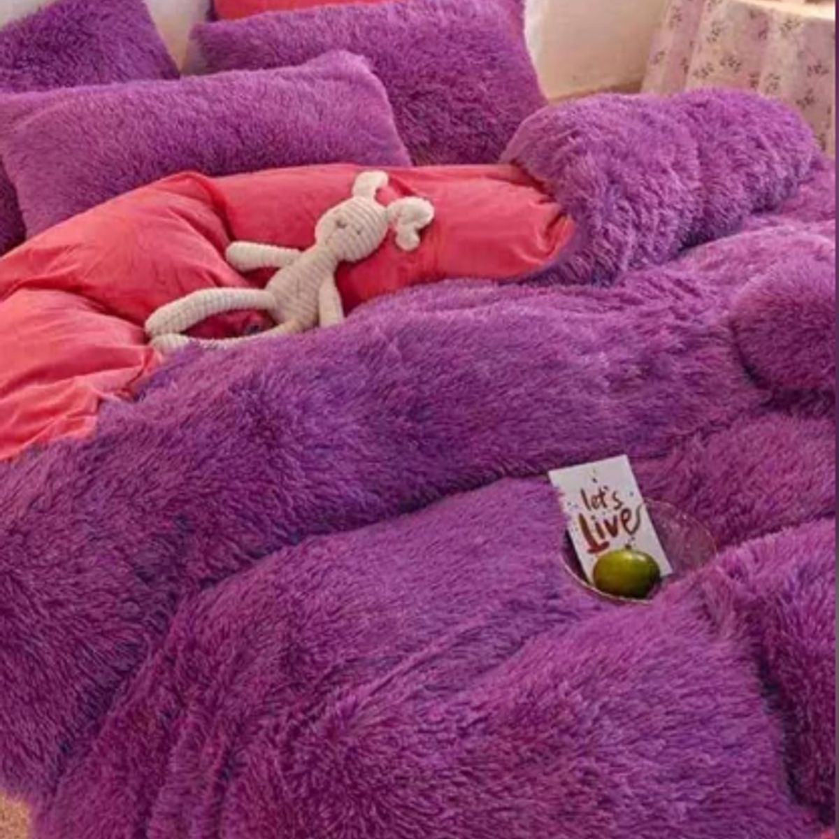 GENERICO - Edredones de Peluche Set de 4 Piezas de Calidad