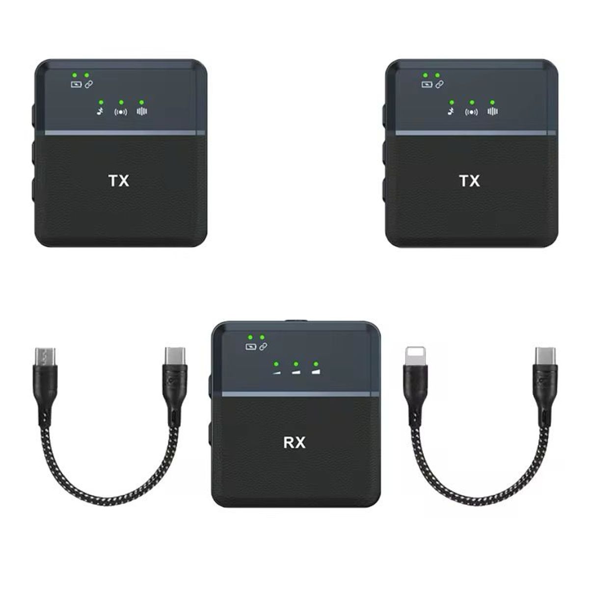 OEM - Micrófono Inalámbrico Universal - X2 Micros - Para Cualquier Celular