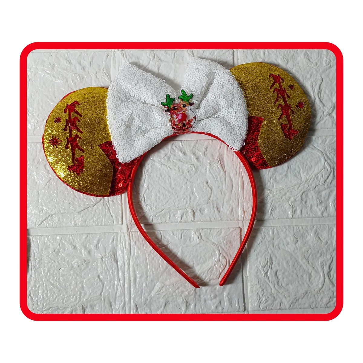 GENERICO - Vincha Navidad dorado - GENERICO