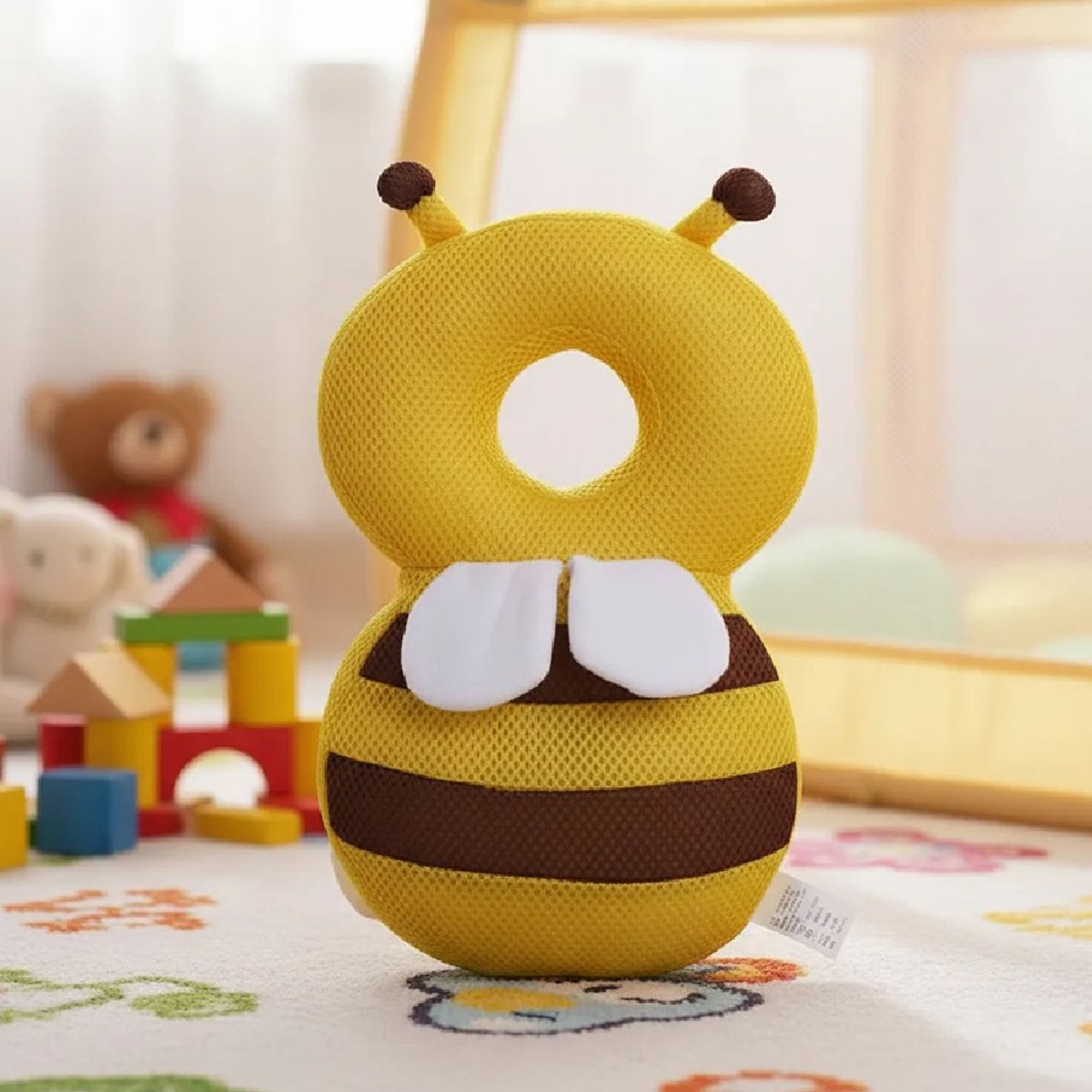 GENERICO - Protector De Cabeza Y Espalda Para Bebes Anticaida Abejita