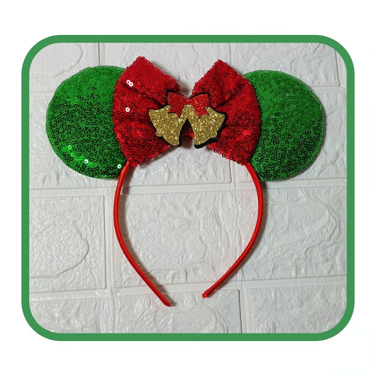 GENERICO - Vincha Navidad verde - GENERICO