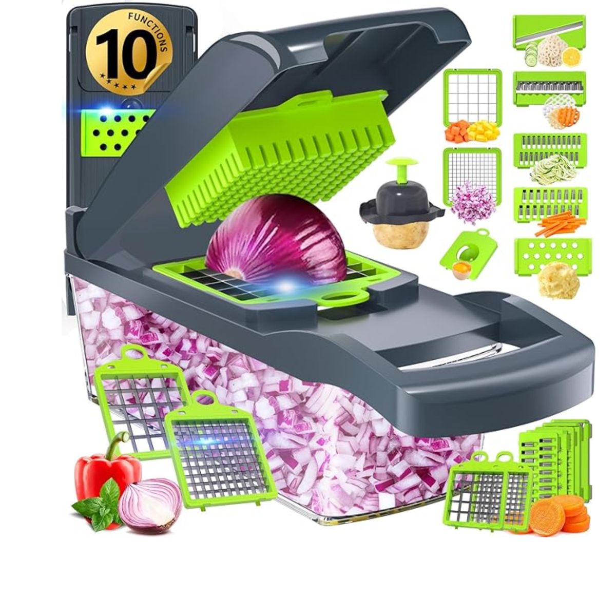 GENERICO - Rebanador Rallador Picador De Verduras Y Frutas