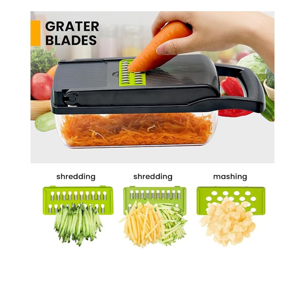 GENERICO - Rebanador Rallador Picador De Verduras Y Frutas