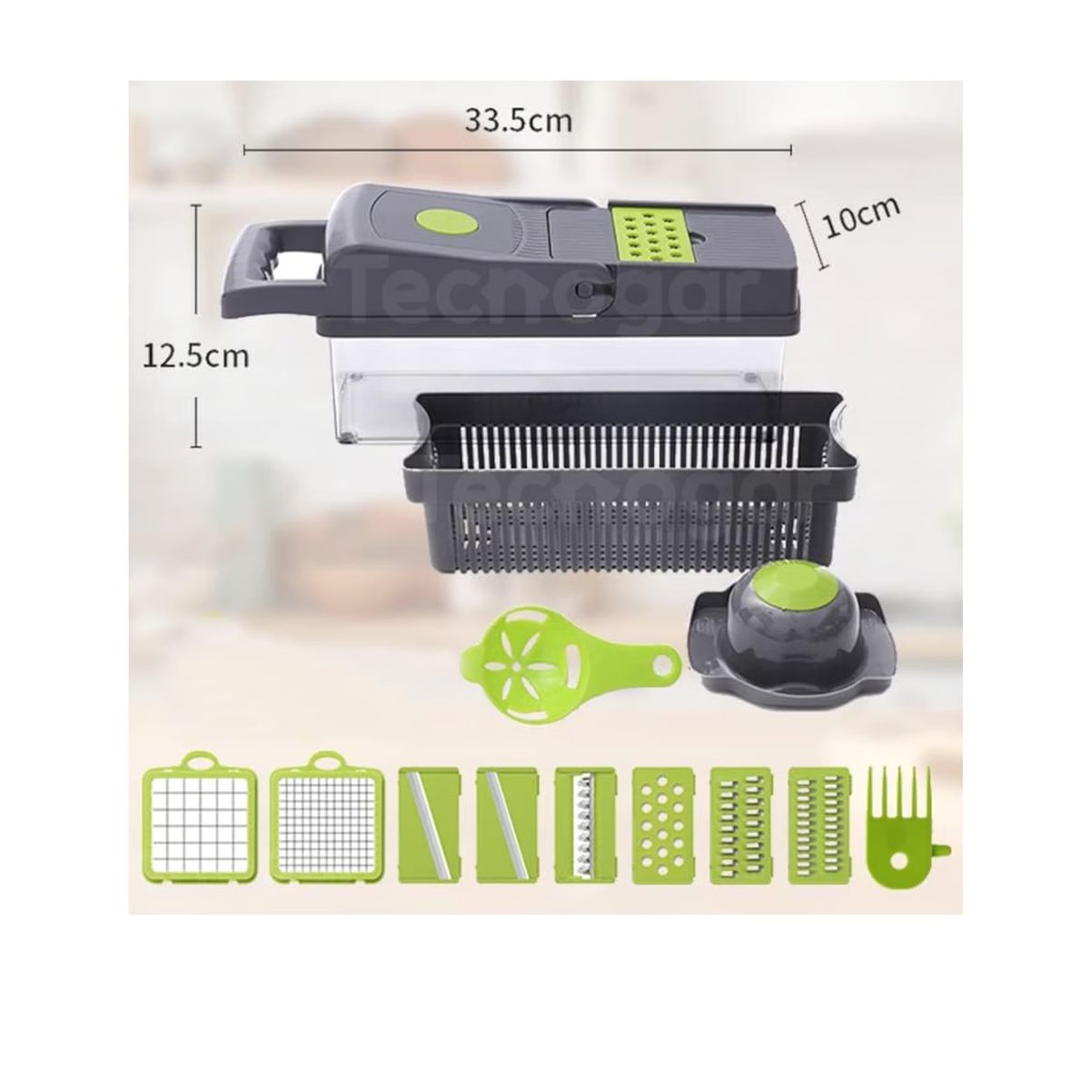 GENERICO - Rebanador Rallador Picador De Verduras Y Frutas