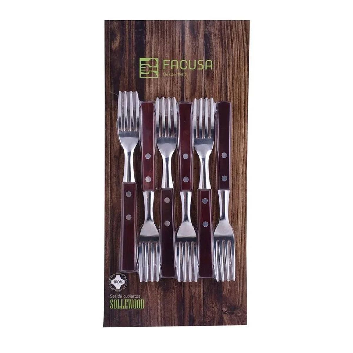 FACUSA - Blister Cub X06 Tenedor Mesa MM Sollewood - Facusa