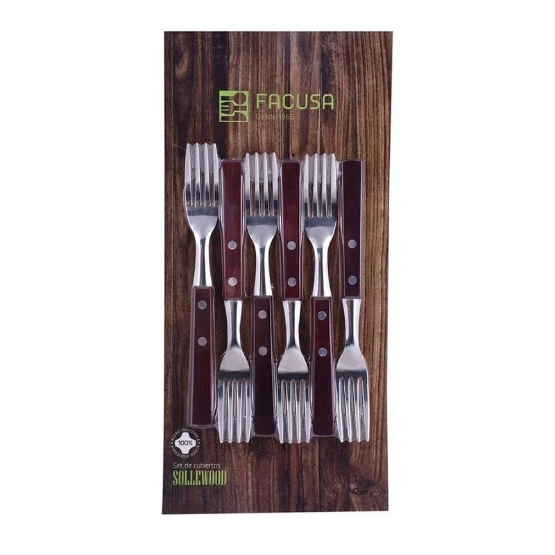 FACUSA - Blister Cub X06 Tenedor Mesa MM Sollewood - Facusa