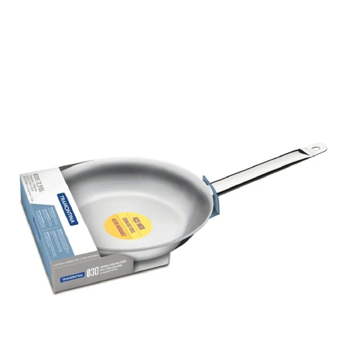 TRAMONTINA - Sarten de Acero Inoxidable Profesional 30 cm