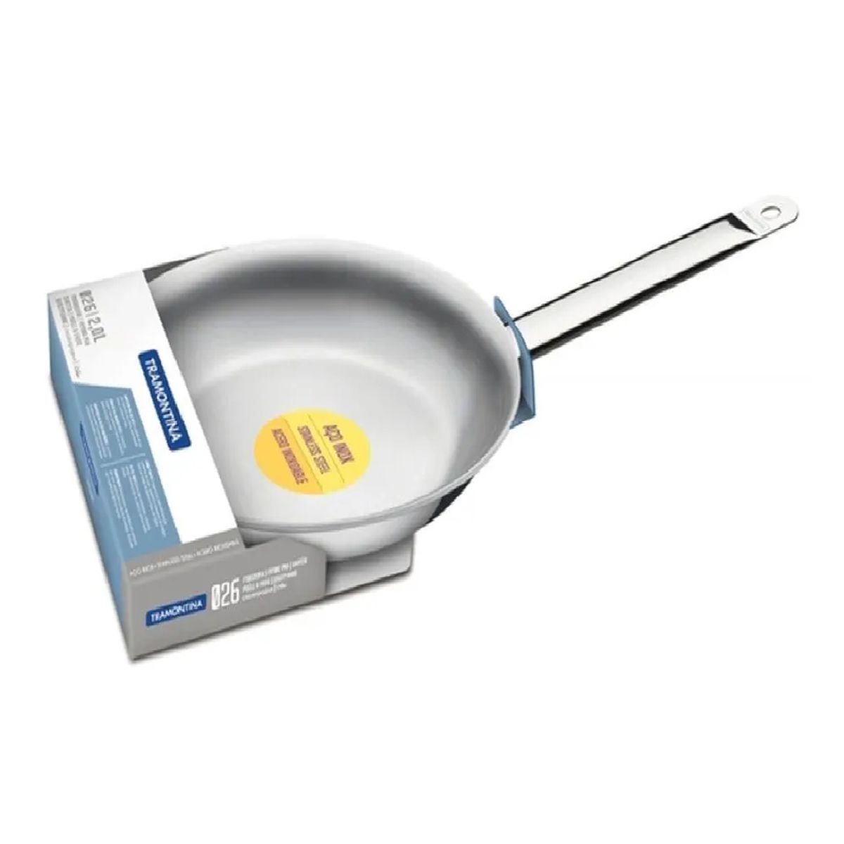 TRAMONTINA - Sarten de Acero Inoxidable Profesional 26 cm