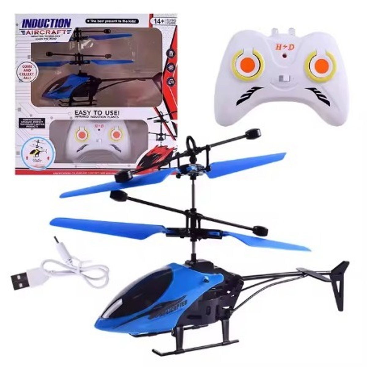 GENERICO - HELICOPTERO CON CONTROL AZUL