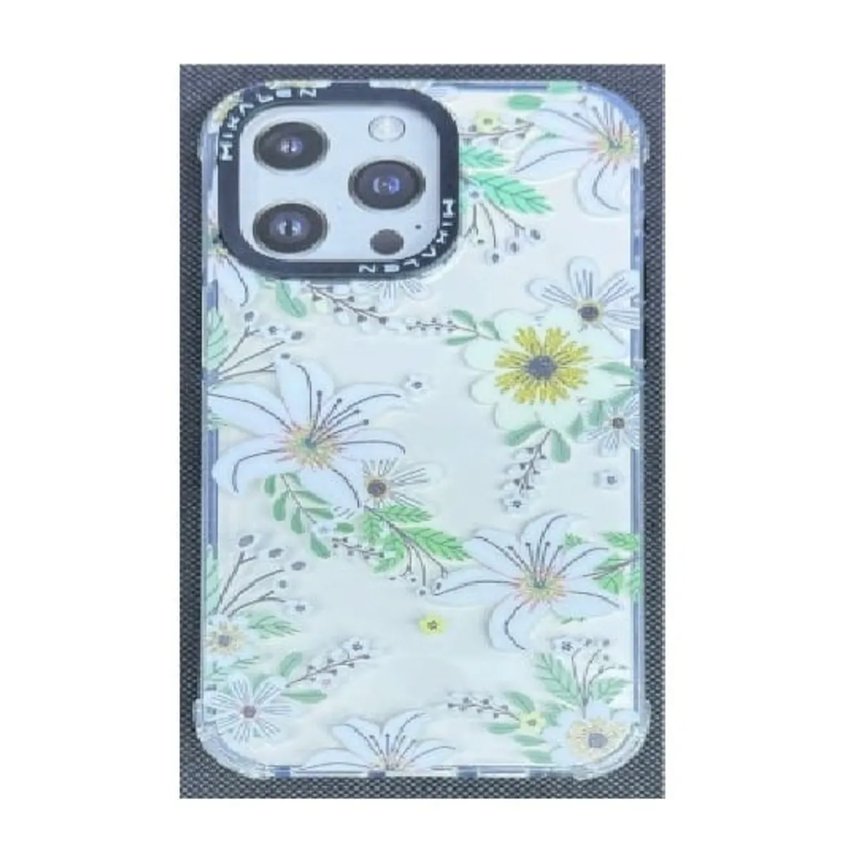 GENERICO - Case Mikalen para Iphone 15 Flores Verde