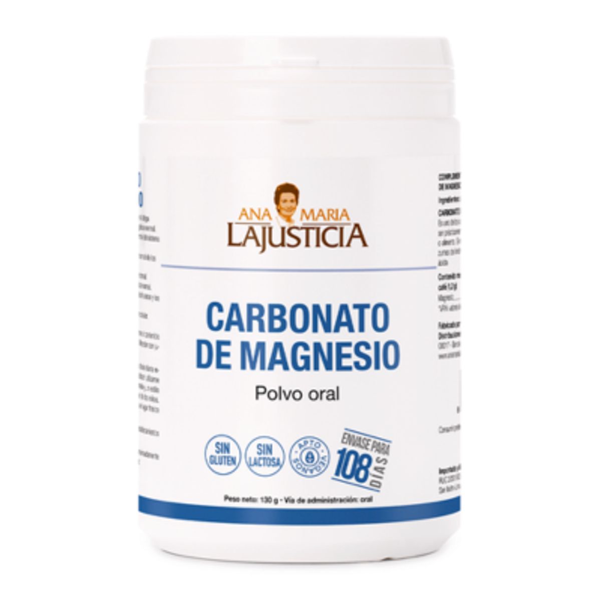 ANA MARIA LAJUSTICIA - PACK PROTECCIÓN DIGESTIVA  2 CARBONATO DE MAGNESIO  Polvo
