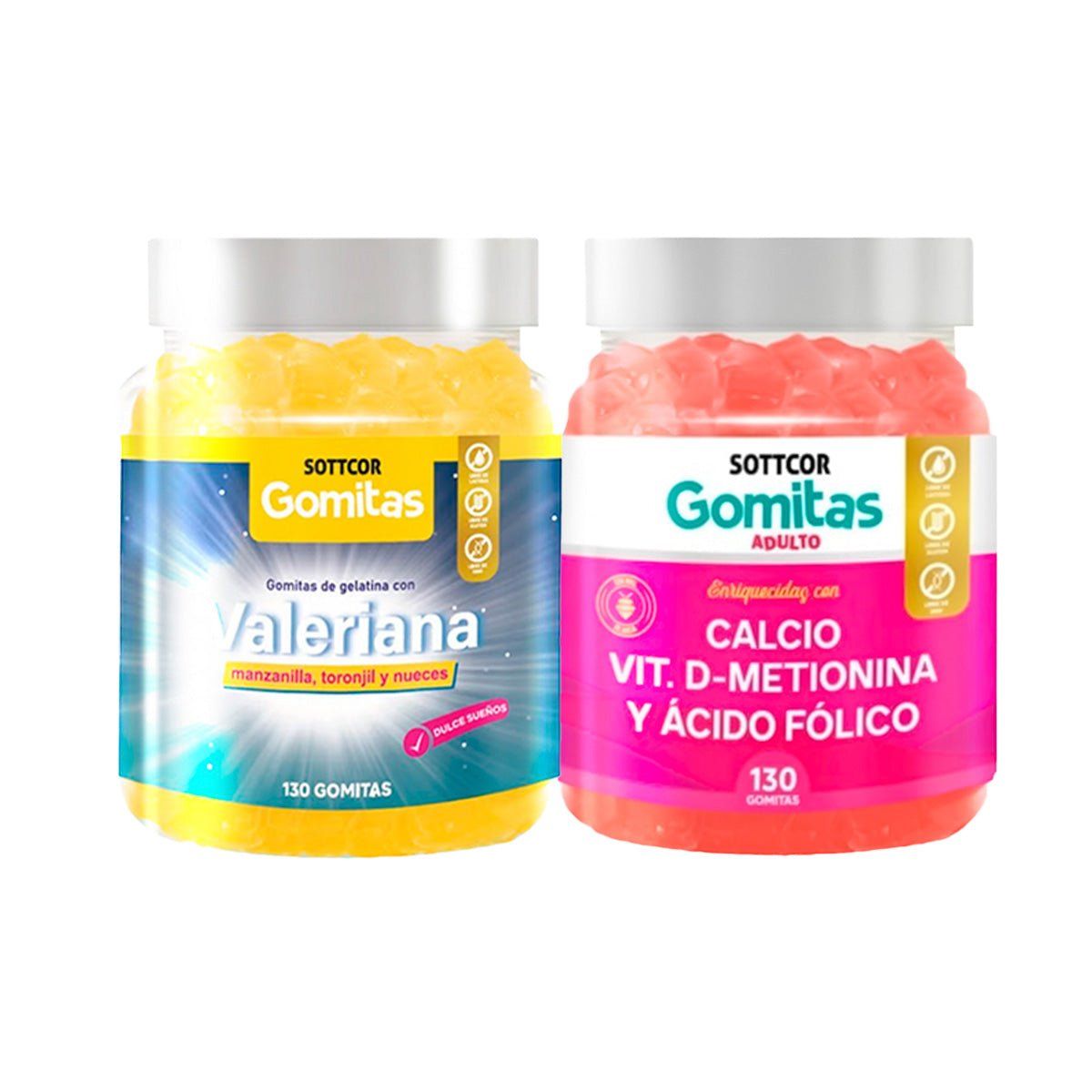 GENERICO - GOMITAS DE VALERIANA ADULTO-GOMITAS DE CALCIO ADULTO