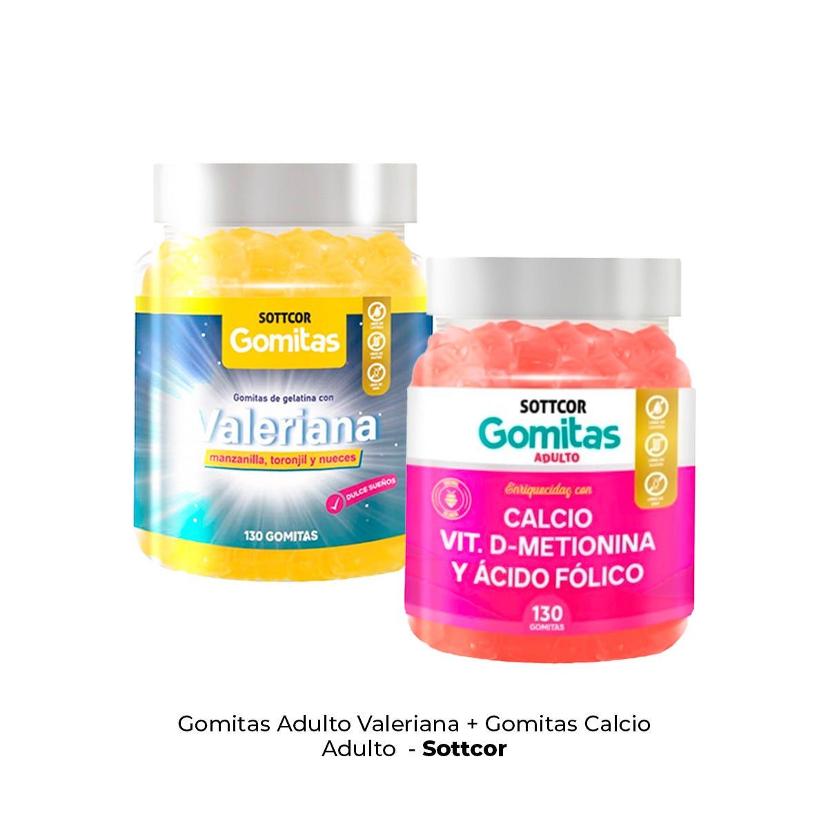 GENERICO - GOMITAS DE VALERIANA ADULTO-GOMITAS DE CALCIO ADULTO