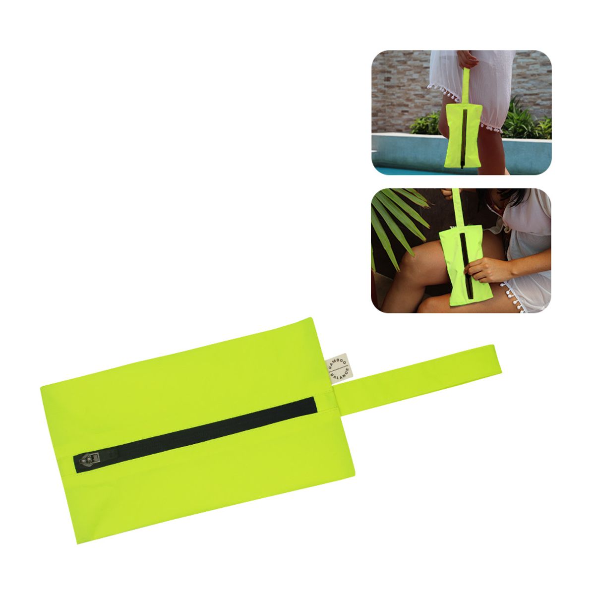 BAMBOO BALANCE - Bolsa Antifluido YAKU - Talla XS - Limón - Azul Marino