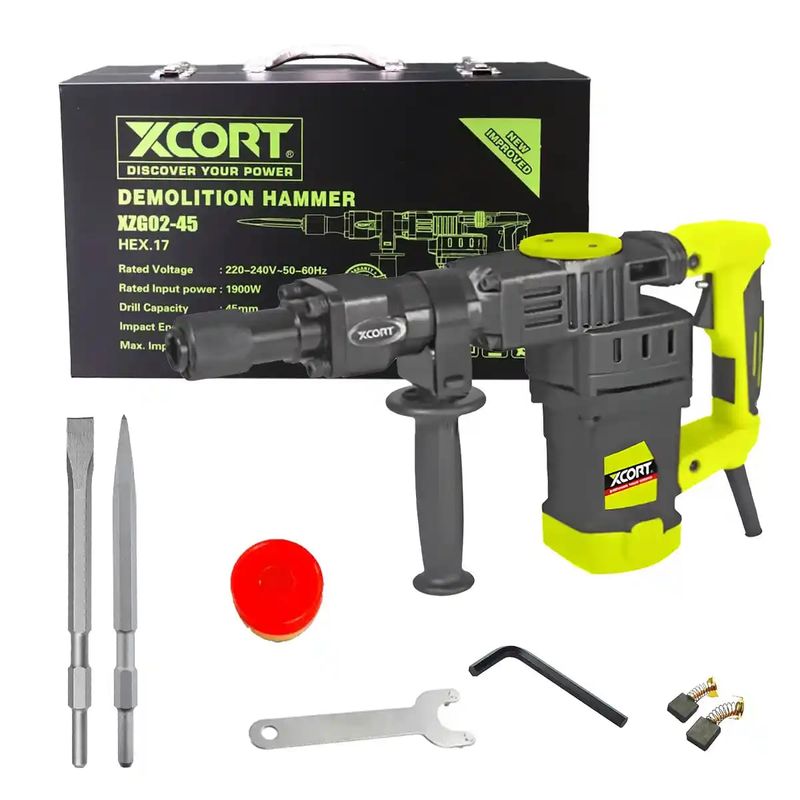 XCORT - Martillo Demoledor 1900W 15.0 Joules XCORT XZG02-45