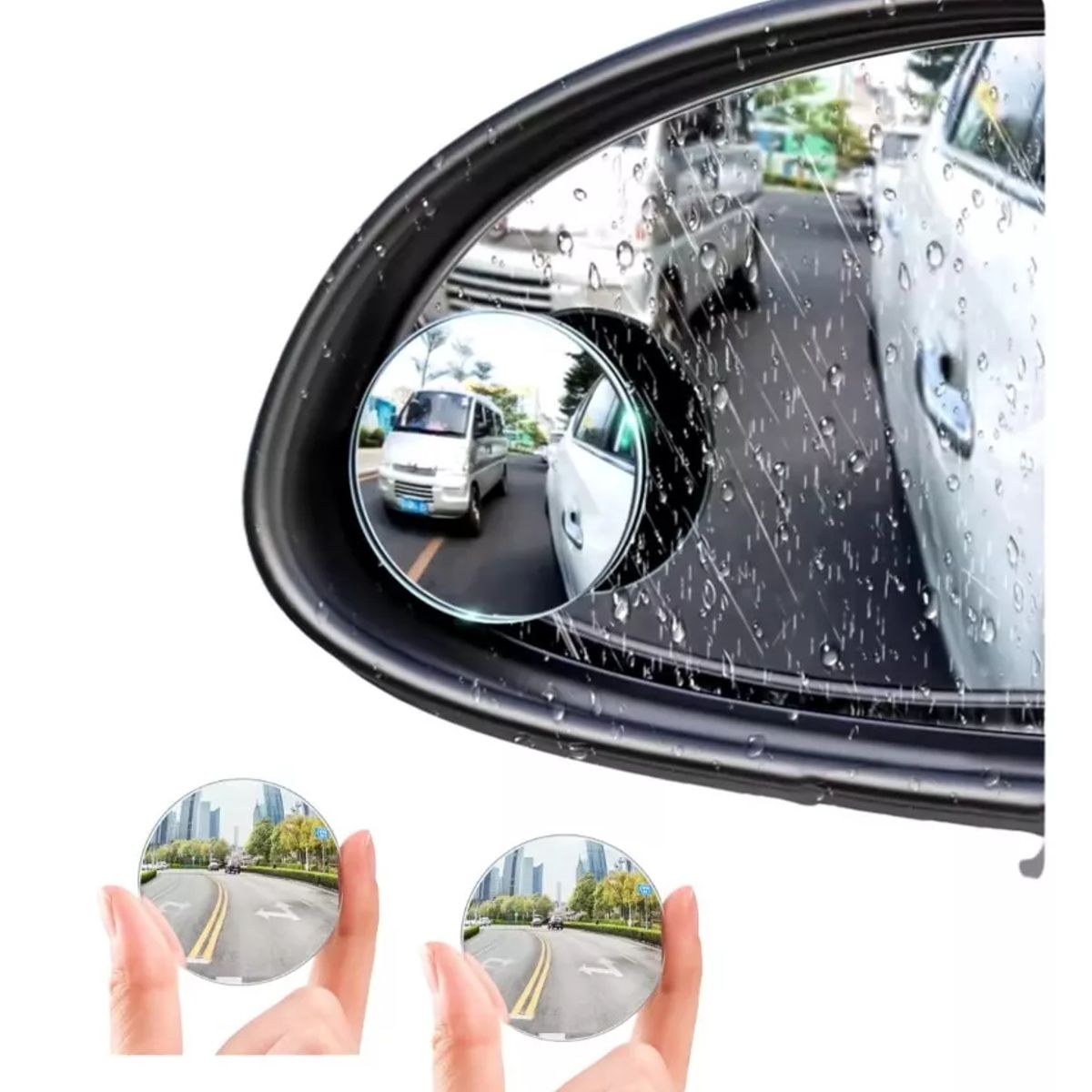 BASEUS - Espejo Retrovisor Angulo 360 Grados Coche Punto Ciego X2