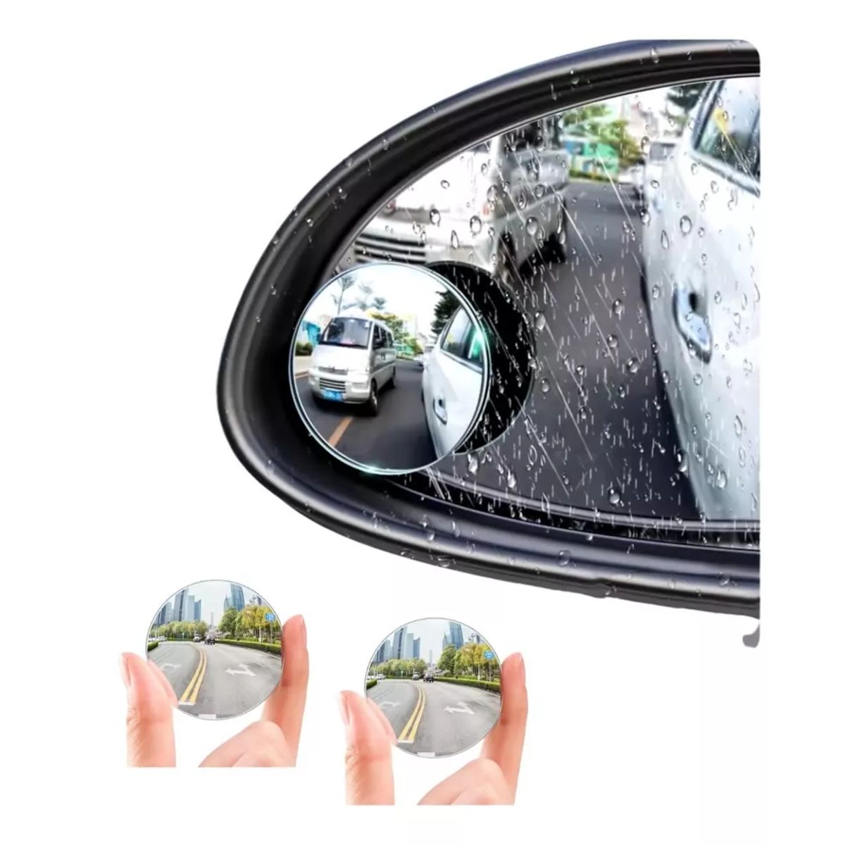 BASEUS - Espejo Retrovisor Angulo 360 Grados Coche Punto Ciego X2