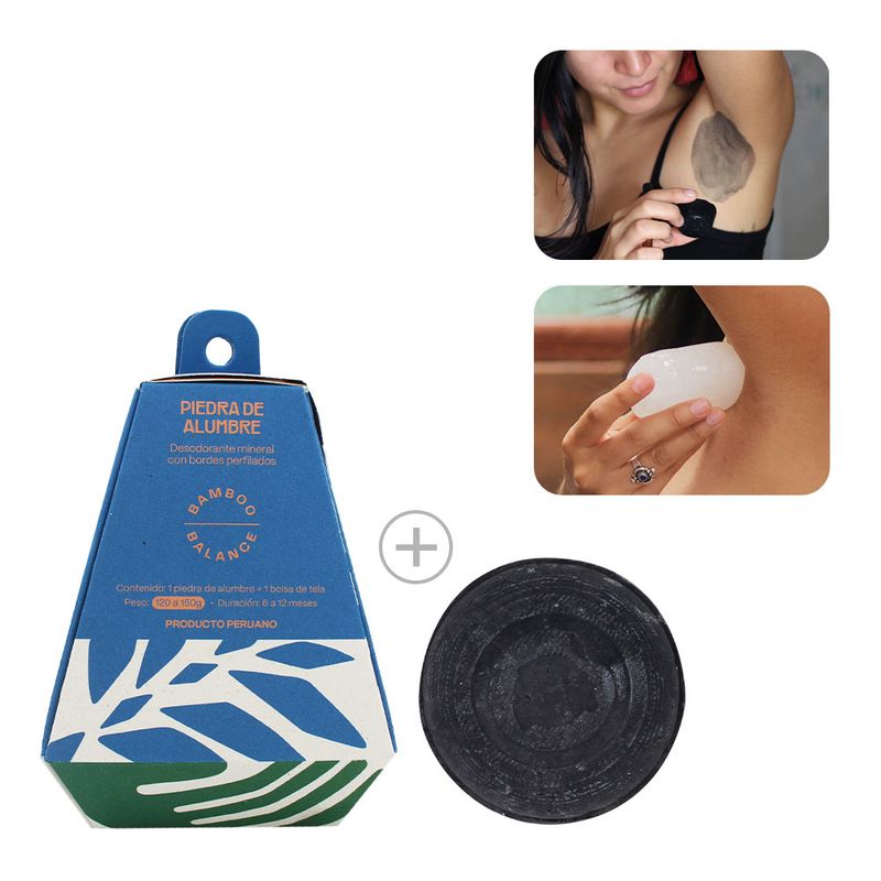 BAMBOO BALANCE - Pack Detox con Piedra de Alumbre de 120g
