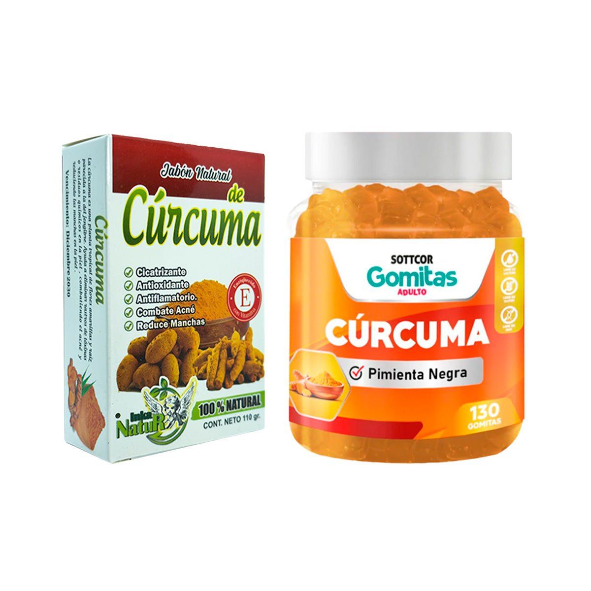 SKIN1004 - Jabón Natural de Curcuma - Gomitas Adulto Cúrcuma Gomitas SOTTCOR