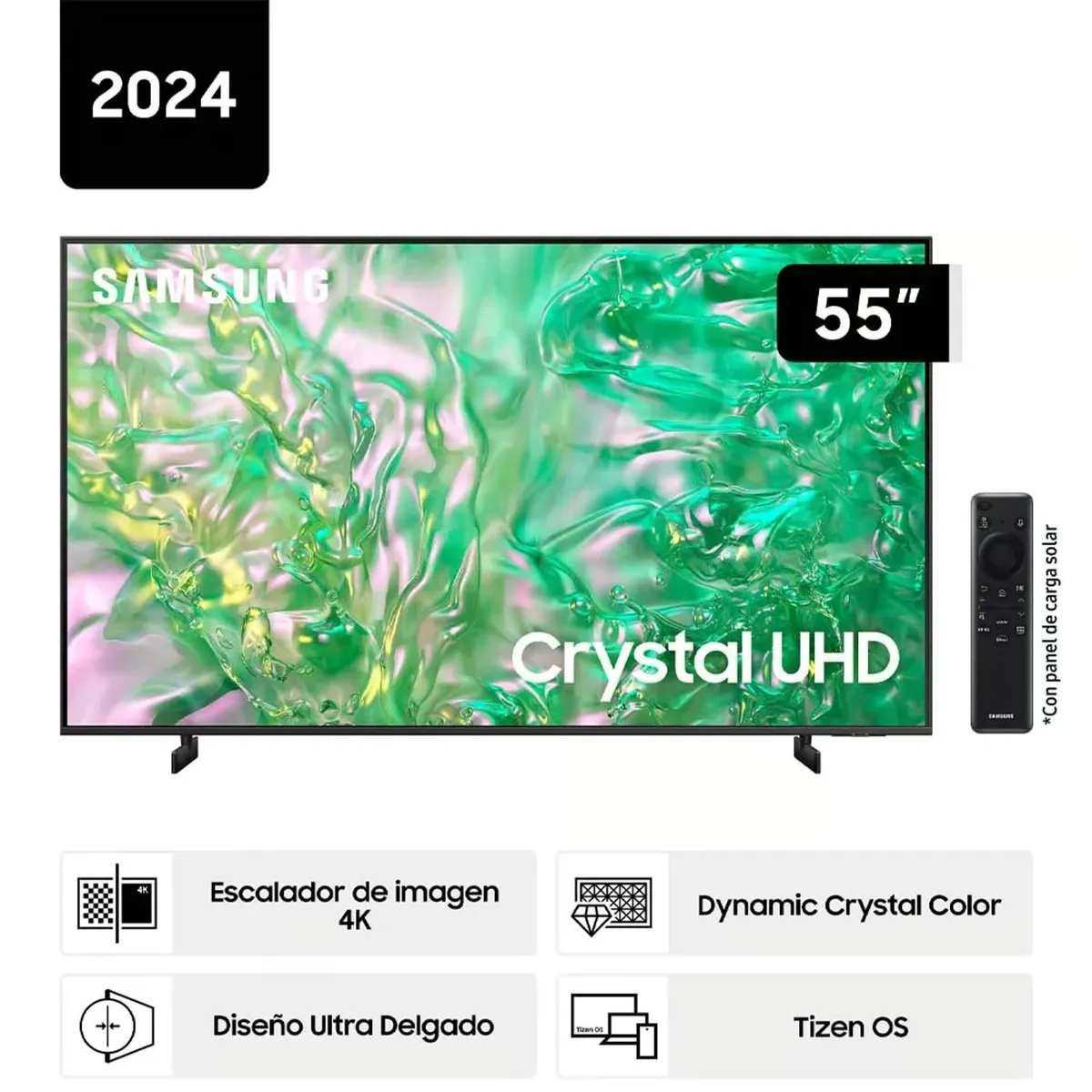 SAMSUNG - Televisor 55 Crystal Uhd Du8000 4k Tizen Os Smart Tv (2024)