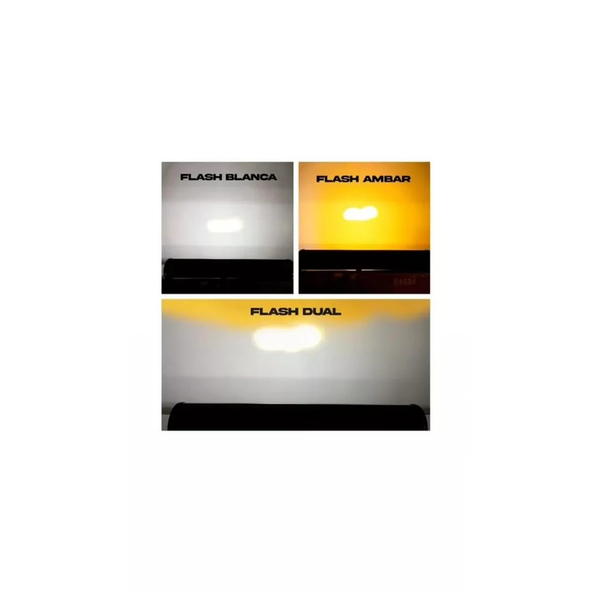 GENERICO - Barra Led Neblinero 168 W Luz Dual blanco/ambar