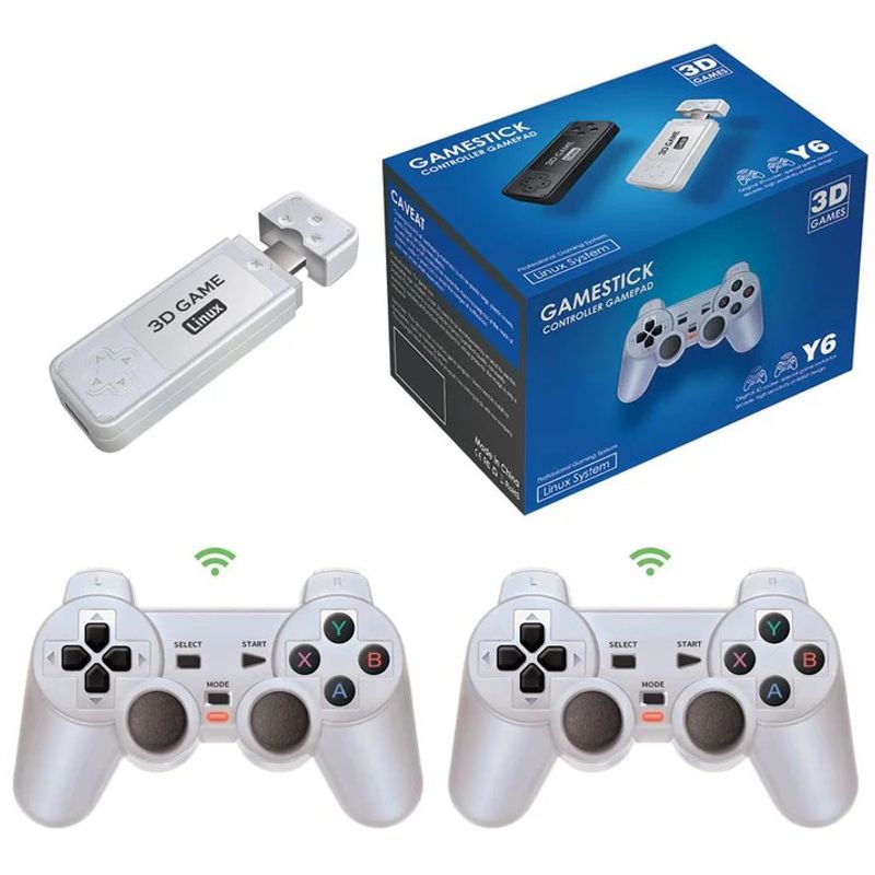 GENERICO - CONSOLA DE JUEGO Y6+DOS MANDOS INALAMBRICOS